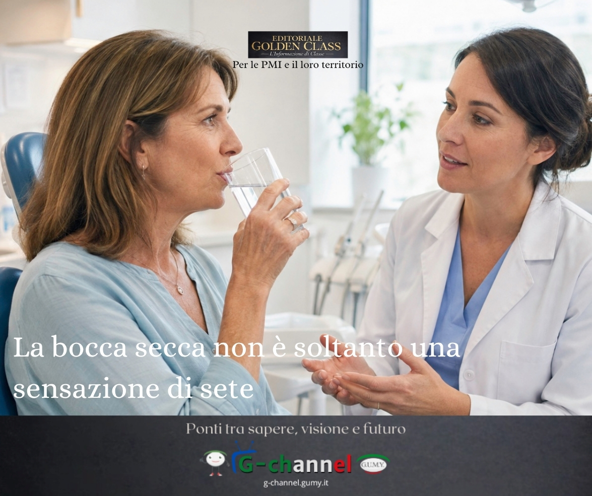 La bocca secca non è soltanto una sensazione di sete